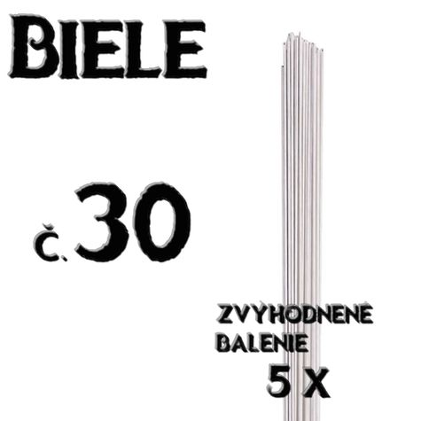 Floristické drôty - BIELE - č.30 - 5 ks