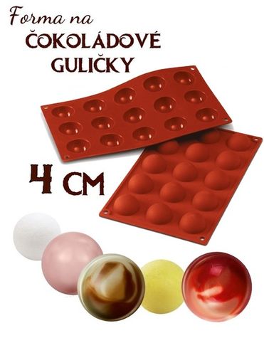 Forma na Čokoládové Guličky - 4 cm - Zvýhodn. bal. 2 sady