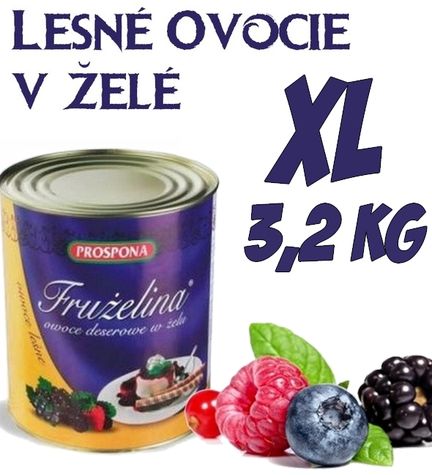 Fruželina - Lesné ovocie v želé - XL 3,2 kg