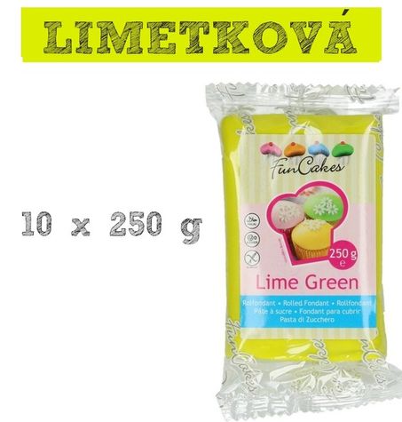 FUNCAKE LIME GREEN - 10 x 250 g