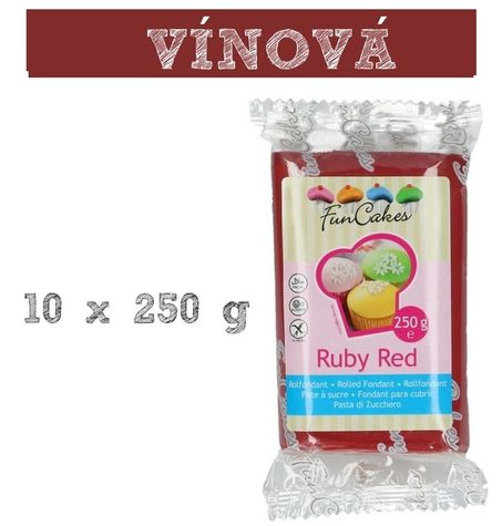 FUNCAKE RUBY RED - 10 x 250 g