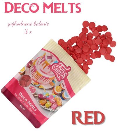 Deco Melts - červená Red - zvýh. balenie 3 ks