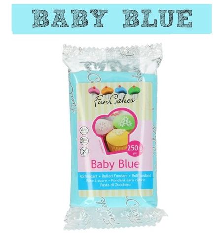 Funcakes - farebný fondant - BABY modrá 250 g