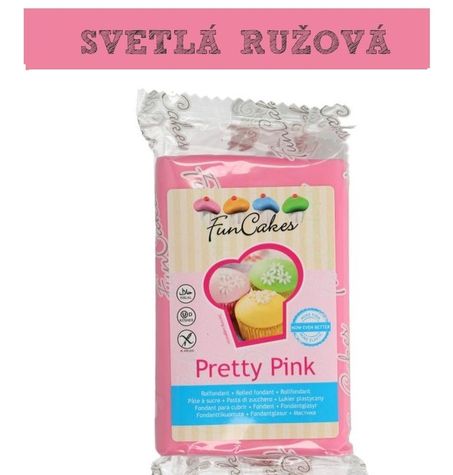 Farebný fondant Svetlo Ružová Pretty Pink 250g