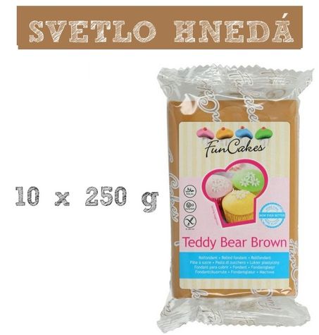Funcakes Tedy Bear Brown - 10 x 250 g