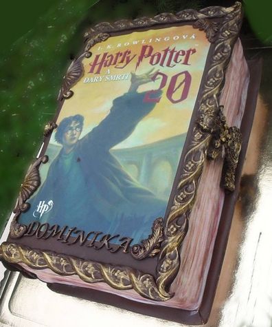 Harry Potter - obrázky na knihy na tortu