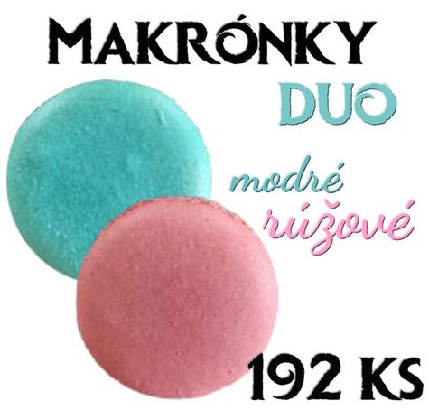 Hotové makronky Duo Mix - Ružové a Modré - 192 ks