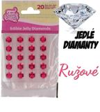 Jedlé diamanty - Ružové (20 ks )