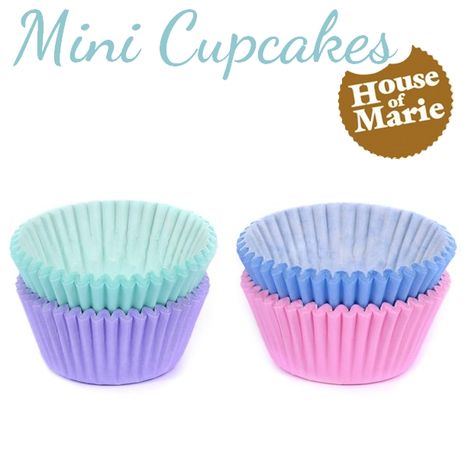 košíčky na Mini Cupcakes - Pastelový mix 100ks (HoM)