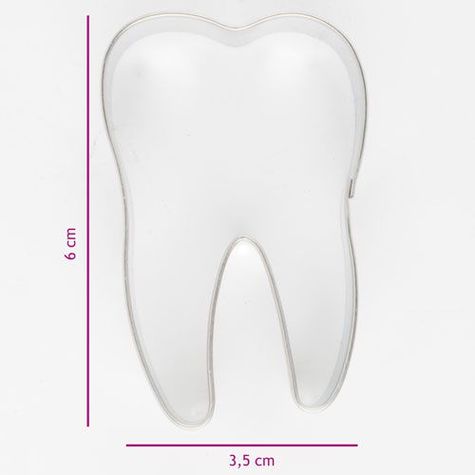 kovová vykrajovačka - Zub