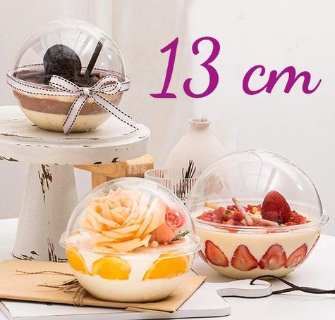 Kupolové misky na mini tortičky - 6 ks (13cm)