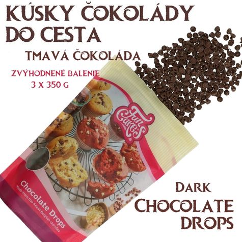 Chocolate Drops (slzičky) - Tmavá Čokoláda -zvýh. bal. 3 x 350g
