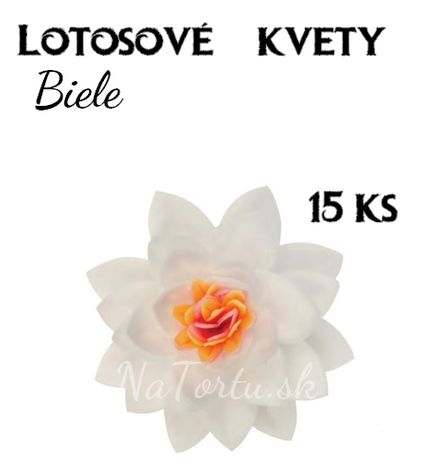 Lotosové kvety - Biele ( 15ks)