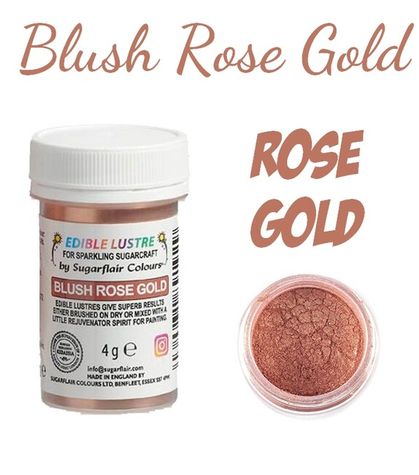 Lustre Blush Rose Gold - zlatá prachová farba (4g)