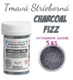 Lustre Charcoal Fizz (tmavá strieborná/ Antique Silver) - zvýhodnené balenie 5 ks