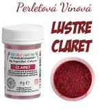 Lustre Claret - Tmavá červená perleťová prachová farba (4g)
