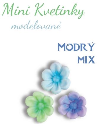 Mini Kvetinky -modelované - Pastelový mix B (150 ks)