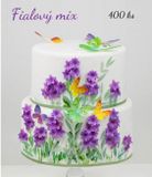 Mini kvietky - fialový mix 400 ks