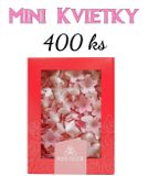 Mini kvietky - Svetlo Ružové - Tieňované - 400 ks