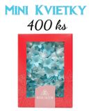 Mini kvietky - Svetlo Modré Tieňované - 400 ks