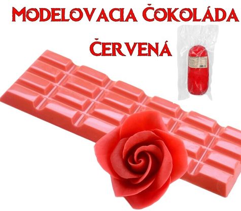 Modelovacia čokoláda 600g - Červená