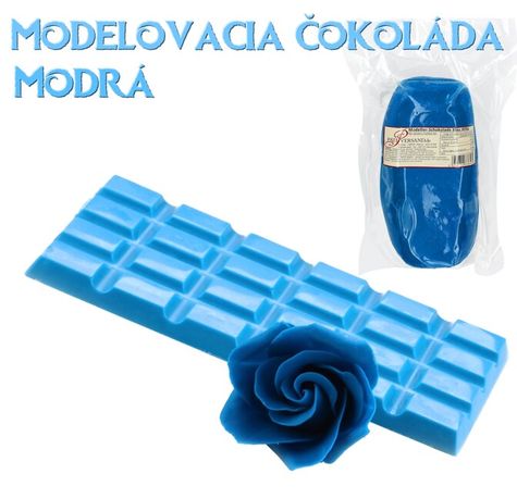 Modelovacia čokoláda 600g - Modrá
