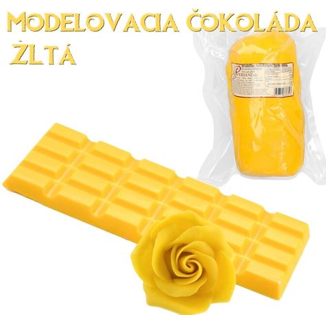 Modelovacia čokoláda 600g - Žltá