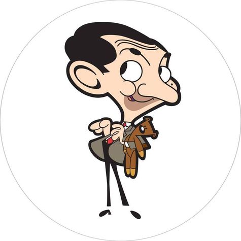 oplátka na tortu - motív Mr. Bean animovaný