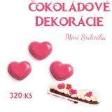 čokoládové Mini Srdiečka - 320 ks