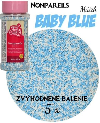 Nonpareils máčik - Baby Blue Mix - zvýh. balenie 5 ks