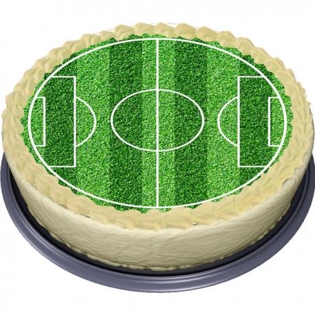oblátka - futbalové ihrisko - okrúhla torta