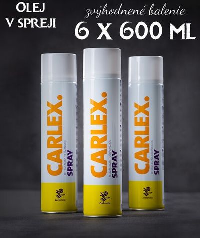 olej v spreji Carlex - Zvýhodnené balenie (VO) 6 ks