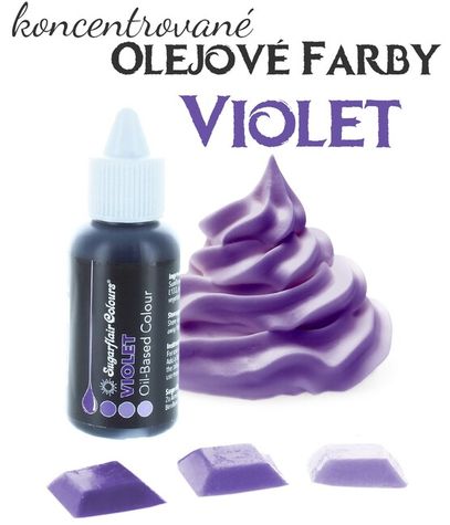 Olejová farba SF - Fialová - Violet - zvýhodnené bal. 5 ks