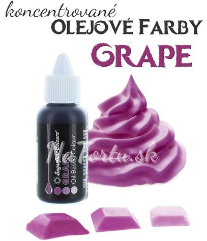 Olejová farba Sugarflair - Grape- zvýh. balenie 5 ks