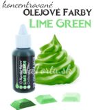 Olejová farba Sugarflair -Lime Green - zvýh. bal. 5ks