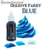 Olejová farba Sugarflair - Modrá - Blue (30 ml)
