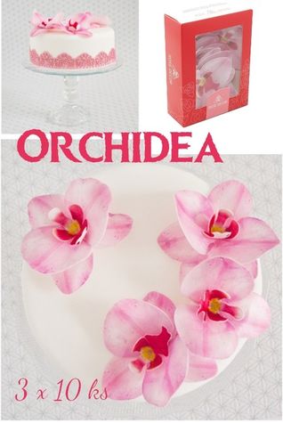 Orchidea Ružová -hotové kvety - VO BAL. 3 x 10 ks
