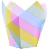 papierové košíčky muffinové vysoké - Rainbow (24 ks)