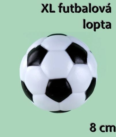 Plastová dekorácia - Futbalová lopta (8cm)