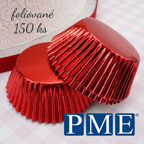 PME cupcakes foliované červené - zvýhodnené bal. 5 x 30ks