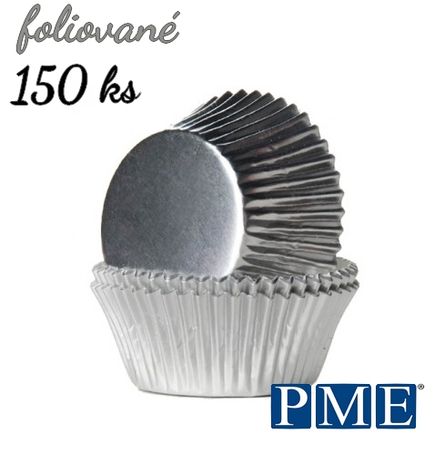 PME cupcakes strieborné - zvýhodnené balenie 5 x 30 ks