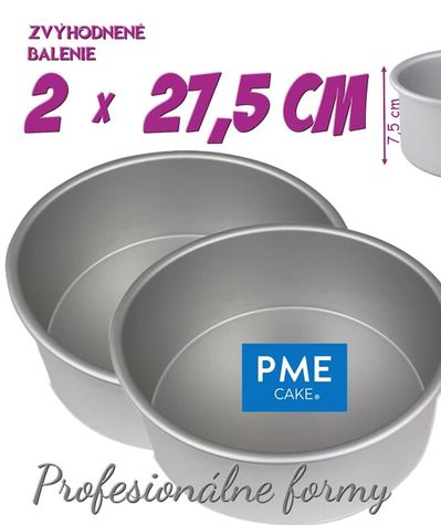 Profi formy PME - priemer 27,5 cm - zvýh. bal. 2 ks