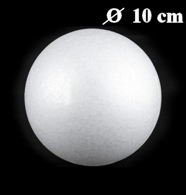 polystyrenová guľa 10 cm