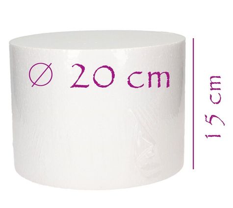 polystyrénová maketa - priemer 20 cm /vyška 15cm