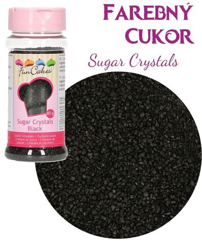 Farebný cukor (FC) - Kryštáliky - Čierne