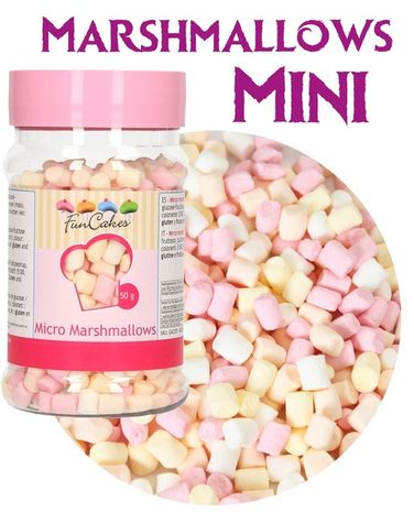 posyp v tvare mini marshmallow - 50 g