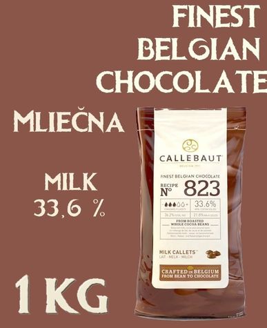 Profesionálna čokoláda Callebaut 823 - Mliečna (1kg)