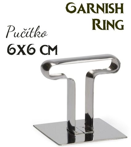 Pučítko / vytláčací nádstavec na Garnish Ring 6x6 cm