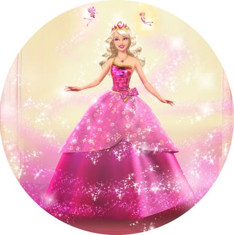 oblátka Barbie princezná (ružová)