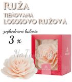 Ruže maxi 12,5 cm - Lososová (tieňovaná) - výhod.bal. 3 ks
